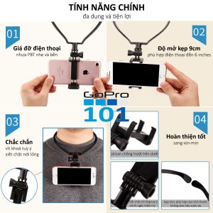 Alternative view of Vòng đeo quay video cho điện thoại, Action Camera bộ tiêu chuẩn Selfie Phụ Kiện